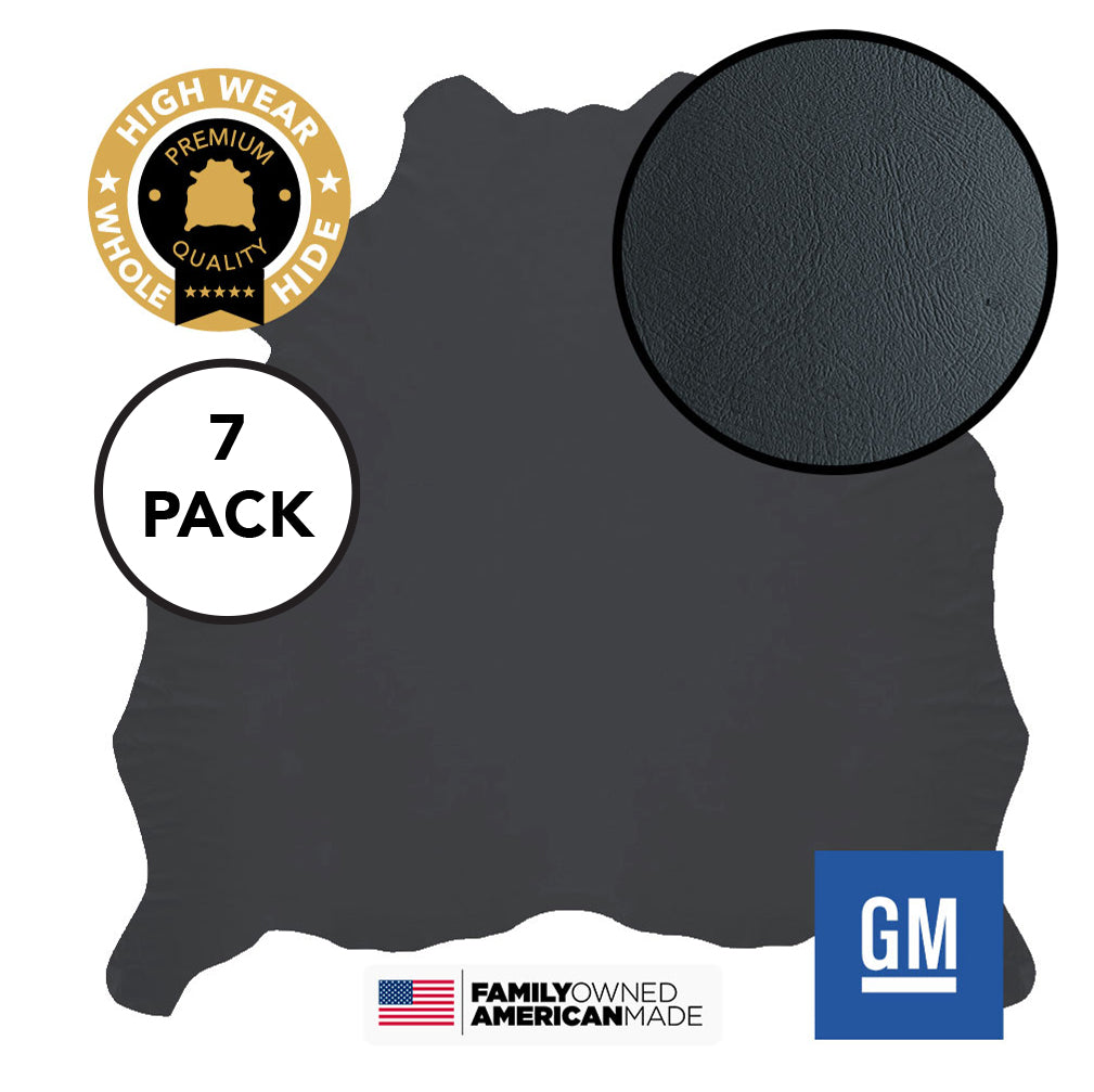 7 Hide Pack of Graphite Monticello Original Factory Leather GM 1999-2002 Chevy Silverado GMC