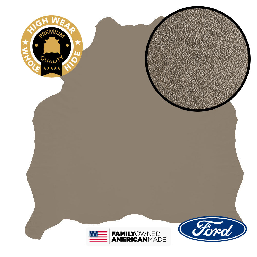 1 Hide of Medium Stone Milled Pebble Original Factory Leather 2008 2009 2010 Ford F250 Lariat ( 1 Hide / 43 Sqft / $10.00/Sqft)