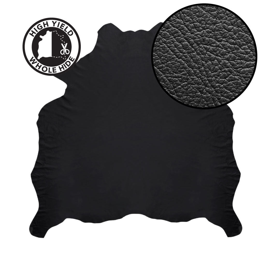 Whole Hide Black Leather - MB - Furniture Upholstery