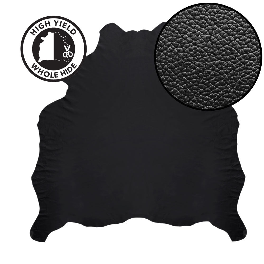 Assorted Black Leather Whole Hide- Furniture Upholstery Automotive Genuine Leather Cowhide