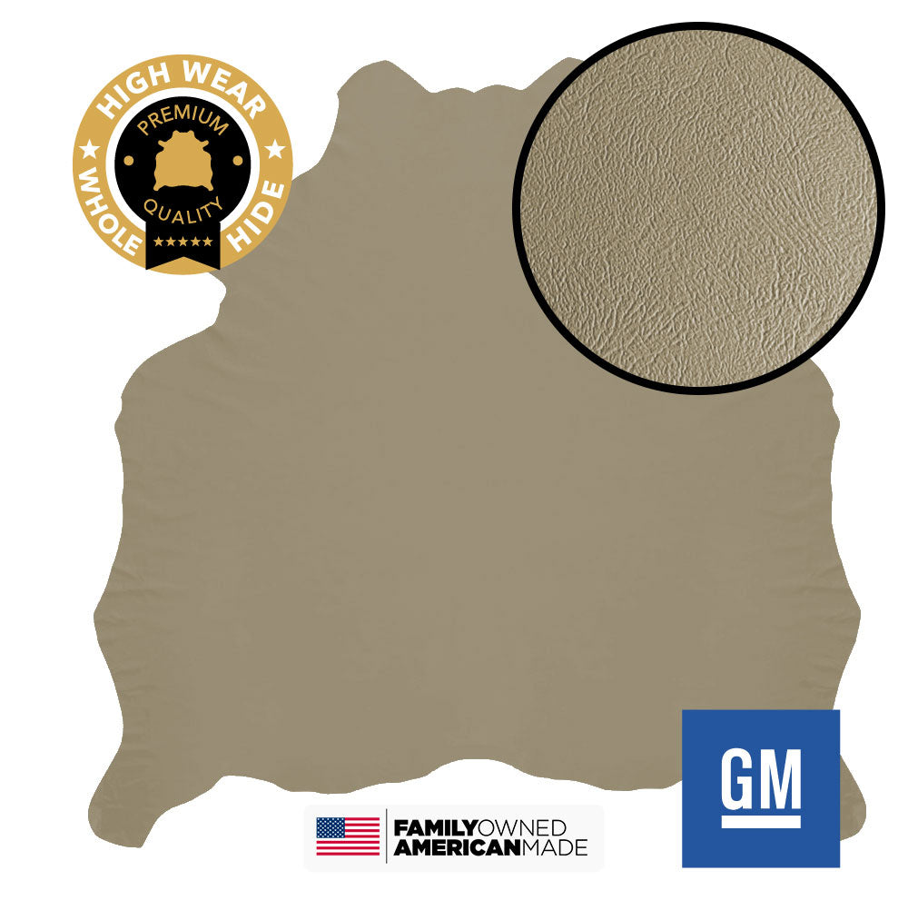 1 Hide of Shale (Beige) Monticello Original Factory Leather GM 2003-2006 Chevy GMC Tahoe Suburban Silverado (1 Hide / 43sqft - $10.00/Sqft)