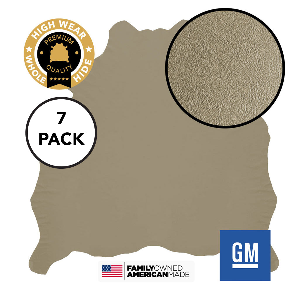 7 Hide Pack of Shale (Beige) Monticello Original Factory Leather GM 2003-2006 Chevy GMC Tahoe Suburban Silverado