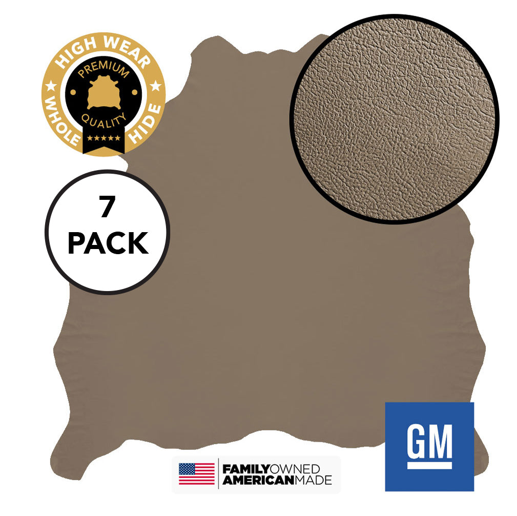 7 Hide Pack of Medium Neutral (Grey) Sandstone (Corinthian) OEM Leather GM 99-02 Chevy Silverado