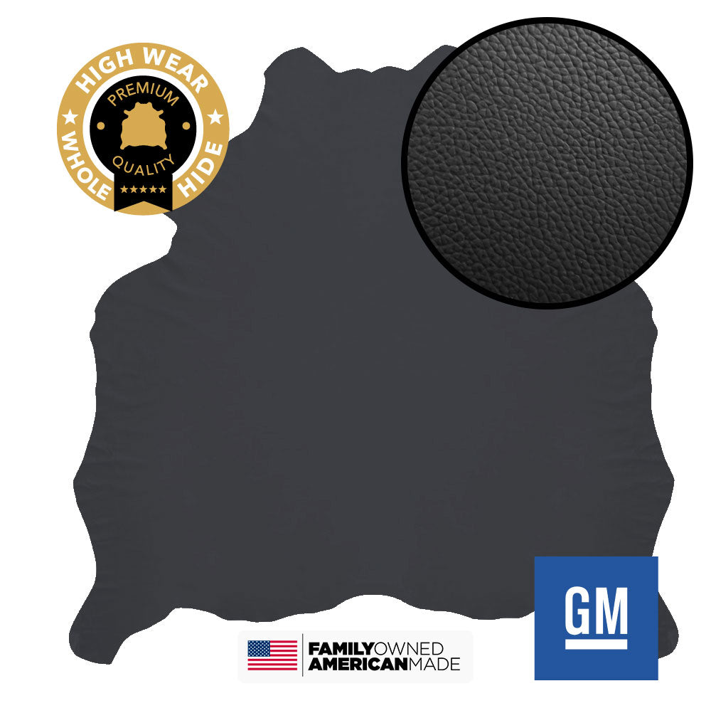 1 Hide of Ebony Black Meridian Original Factory Leather GM 2007-2014 Chevy Silverado Tahoe Suburban Avalanche ($10.00/Sqft)