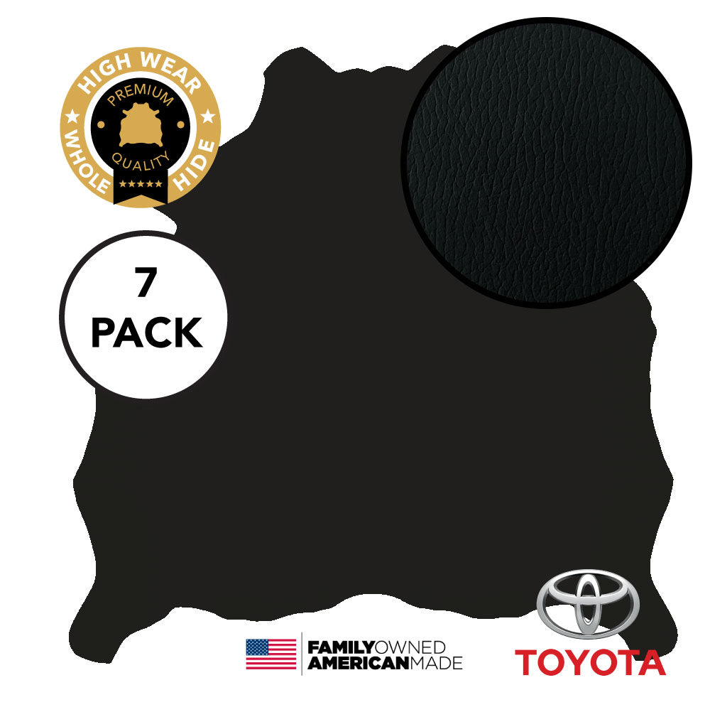 7 Hide Pack of Black Verona Leather Toyota 2009 Tundra