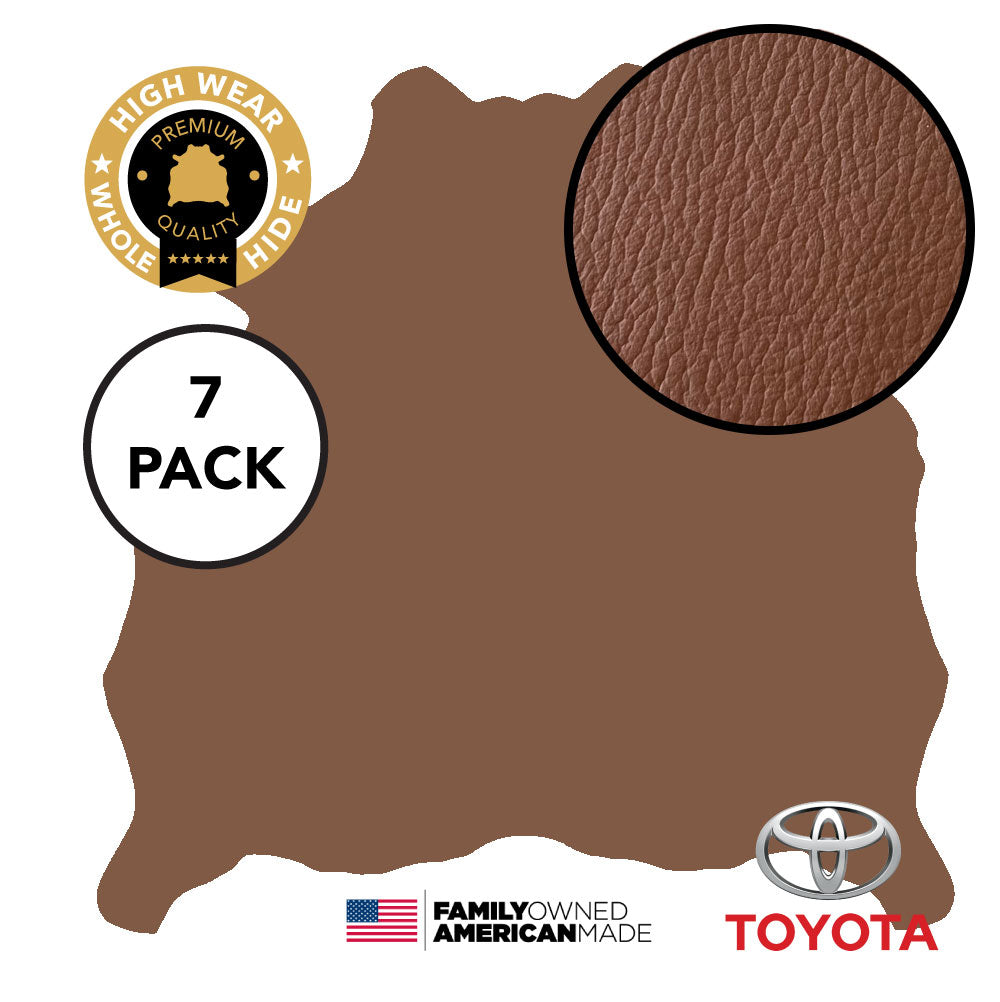 7 Hide Pack of Red Rock Coachman (Verona) Leather Toyota 2009 Tundra