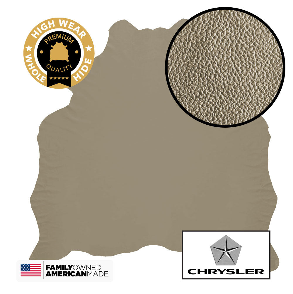 1 Hide of Frost Beige Meridian Original Factory Leather Match Jeep Grand Cherokee ($10.00/Sqft)