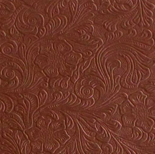 Katzkin Outlaw Tooled Leather - Outlaw Saddle (matches Cognac) (1 Panel Pack - $30/Sqft)