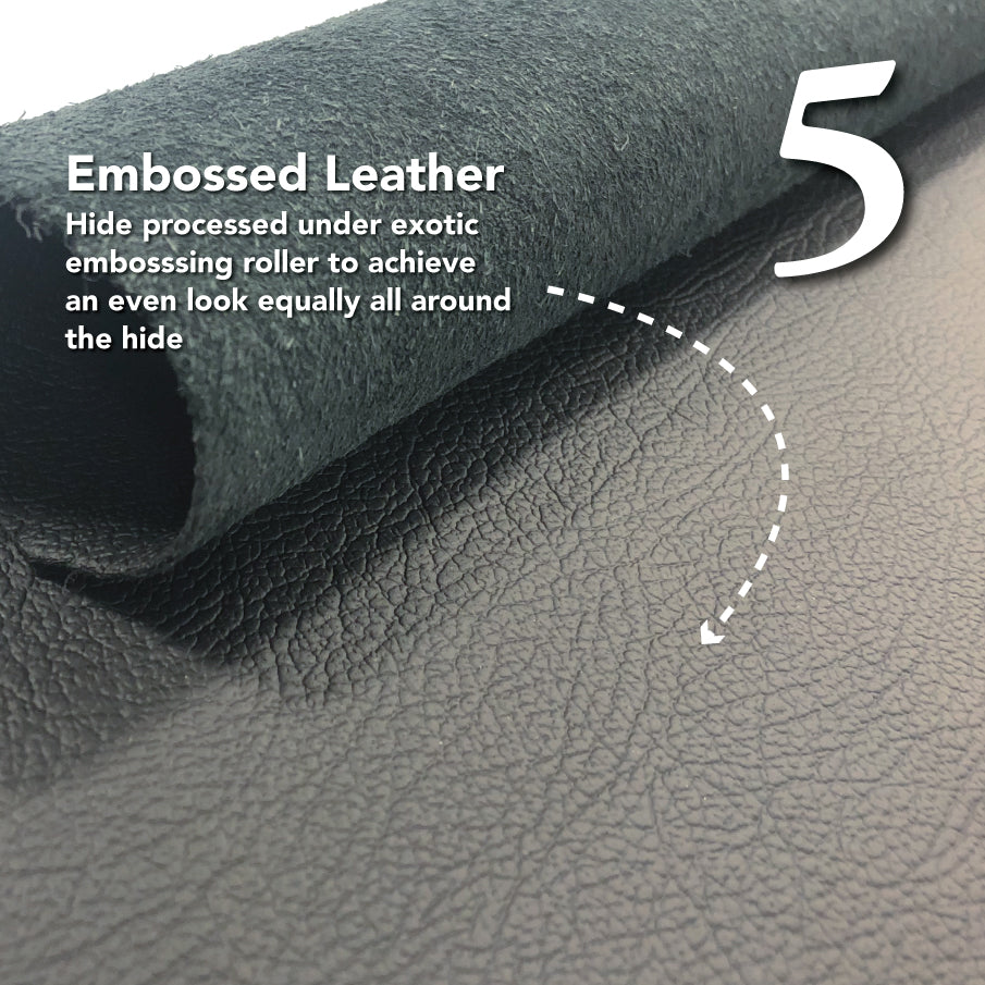 Whole Hide Black Leather - MB - Furniture Upholstery