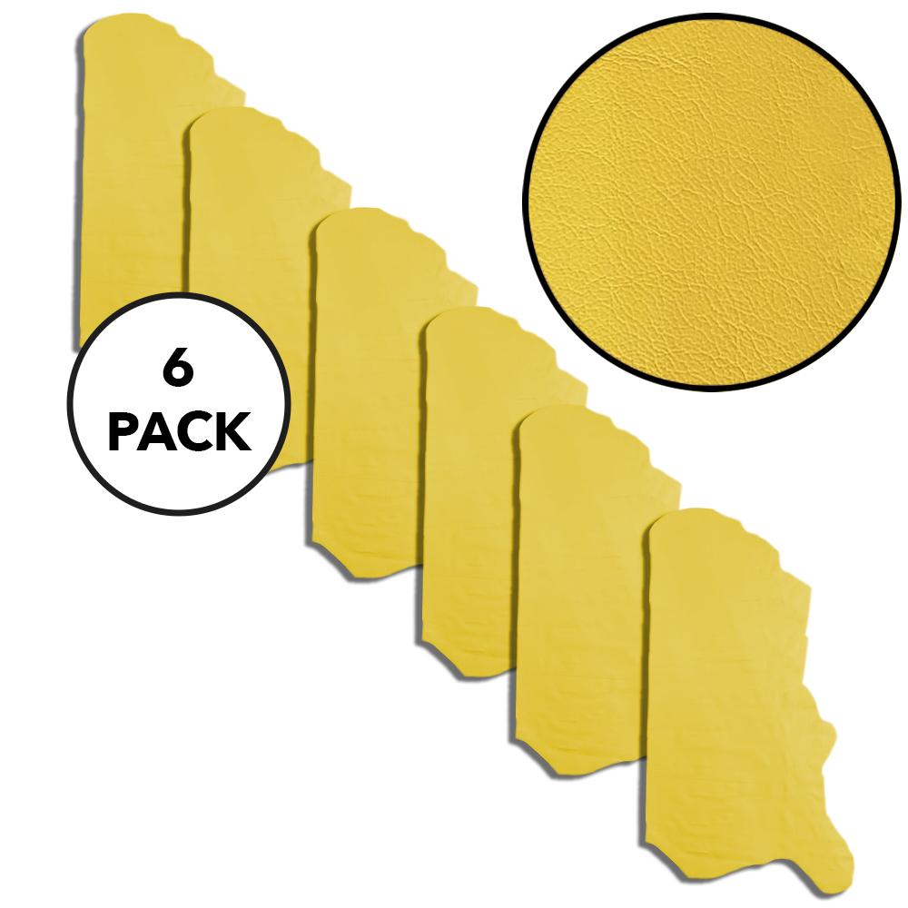 Lemon Yellow Soft & Slick Side Leather Pack of 125sqft ($5/Sqft x 6 sides x 20sqft each side)