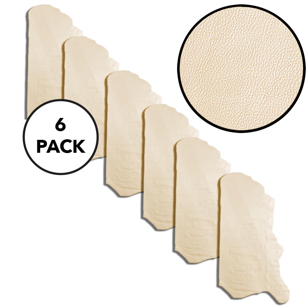 White (Off White) Soft & Slick Side Leather Pack of 125sqft ($5/Sqft x 6 sides x 20sqft each side)