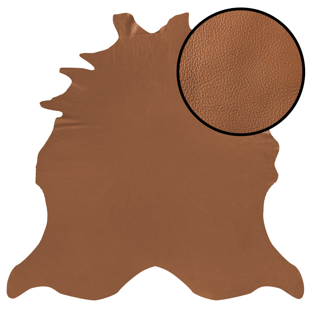 Oak Tan Natural Pebble – American Breed Skin Leather Pack of 225sqft ($8/sqft x 4 Wholehides x 56sqft each)