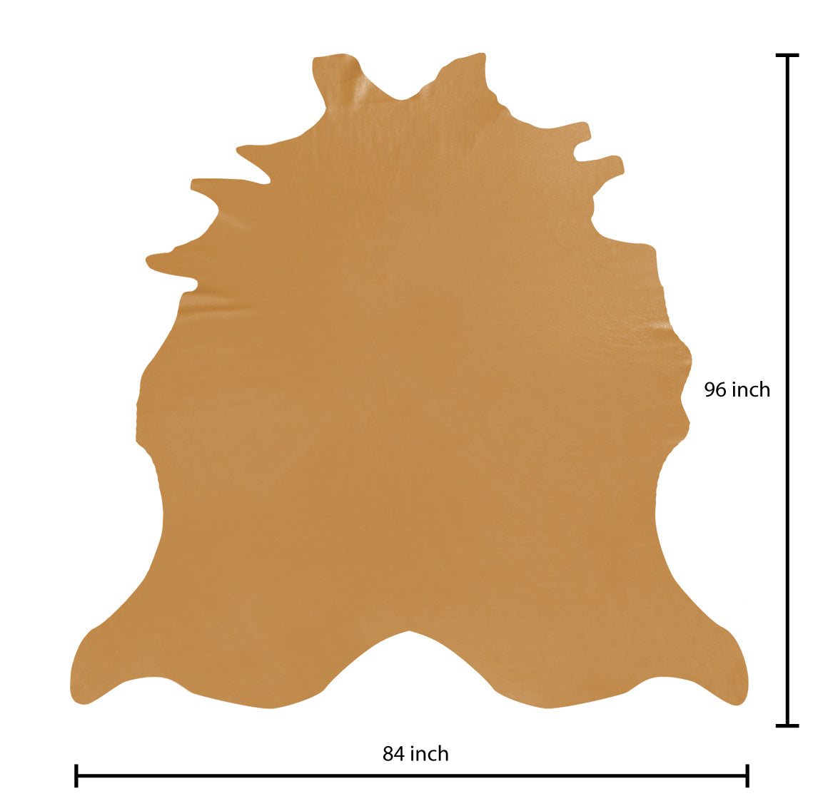 Vachetta Natural Pebble – American Breed Skin Leather Pack of 225sqft ($8/sqft x 4 Wholehides x 56sqft each)