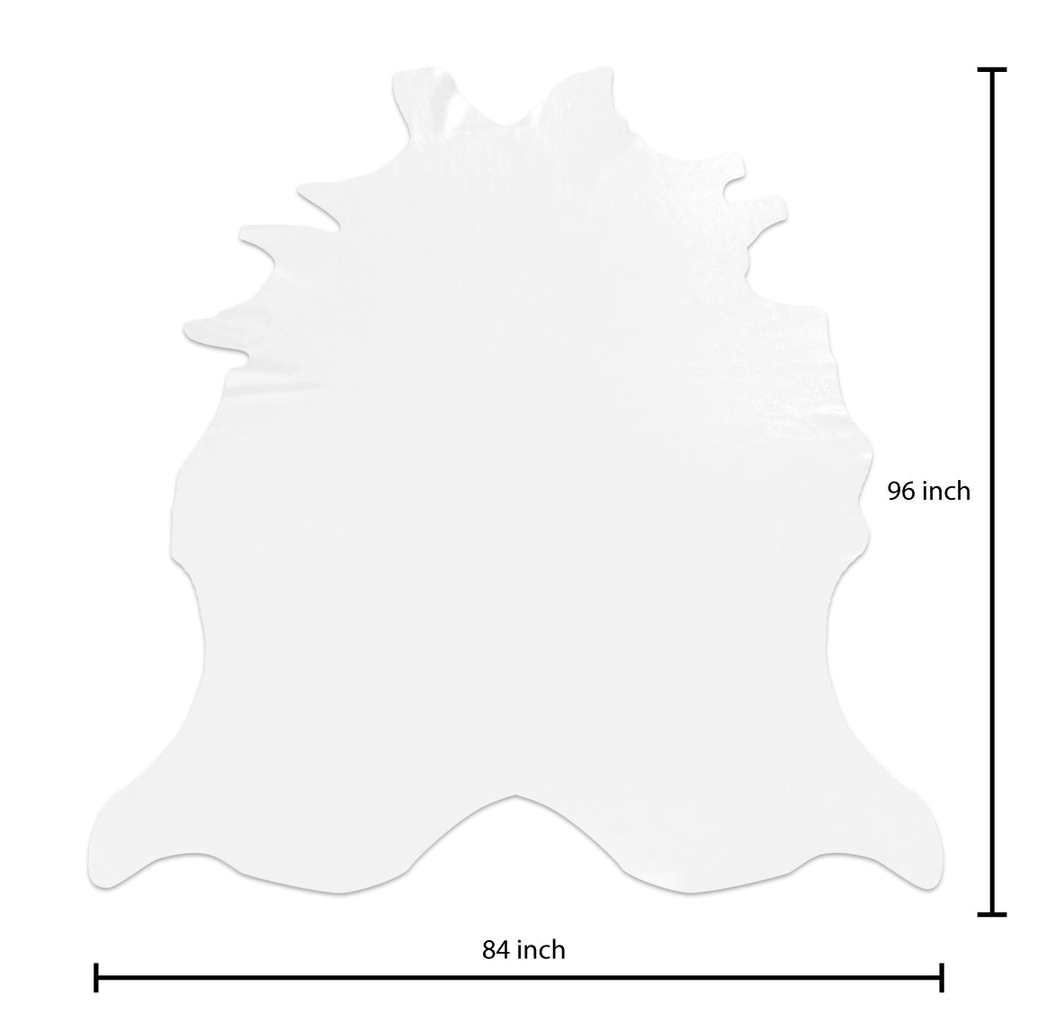 White Natural Pebble – American Breed Skin Leather Pack of 225sqft ($8/sqft x 4 Wholehides x 56sqft each)