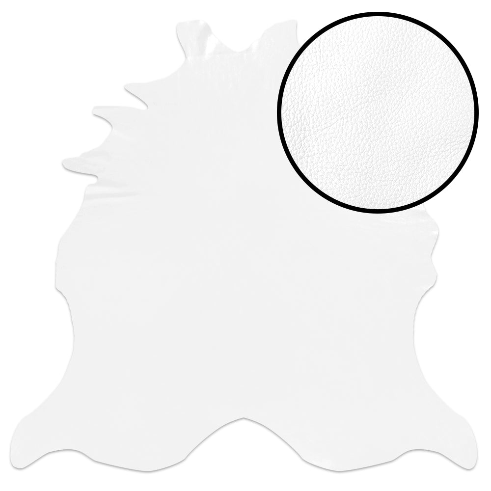 White Natural Pebble – American Breed Skin Leather Pack of 225sqft ($8/sqft x 4 Wholehides x 56sqft each)