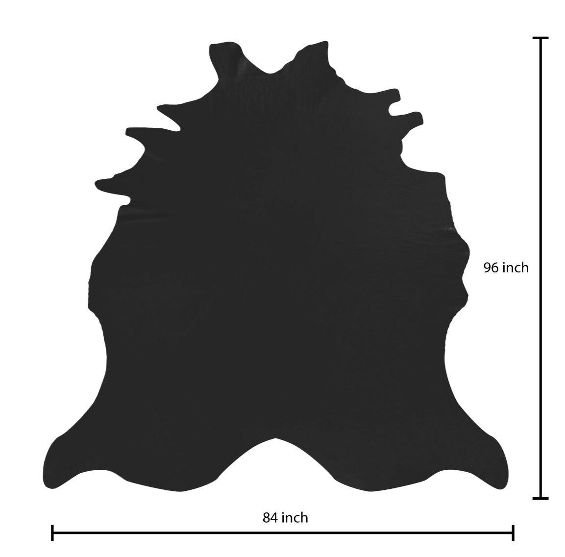Black Natural Pebble – American Breed Skin Leather Pack of 225sqft ($8/sqft x 4 Wholehides x 56sqft each)