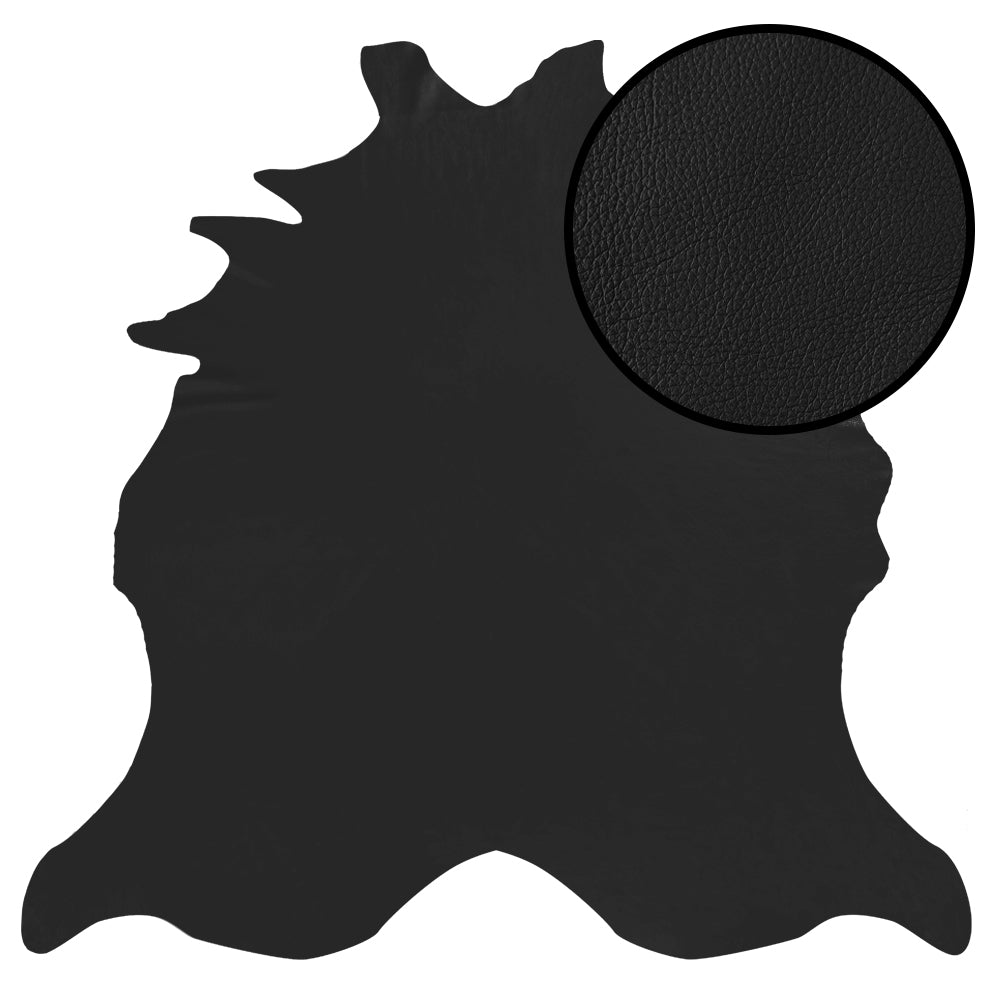 Black Natural Pebble – American Breed Skin Leather Pack of 225sqft ($8/sqft x 4 Wholehides x 56sqft each)
