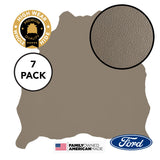 7 Hide Pack of Medium Stone Milled Pebble Original Factory Leather 2008 2009 2010 Ford F250 Lariat