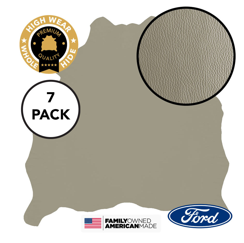 7 Hide Pack of Medium Light Stone (Beige) Verona Original Factory Leather Ford 2011 - 2015 Ford Explorer