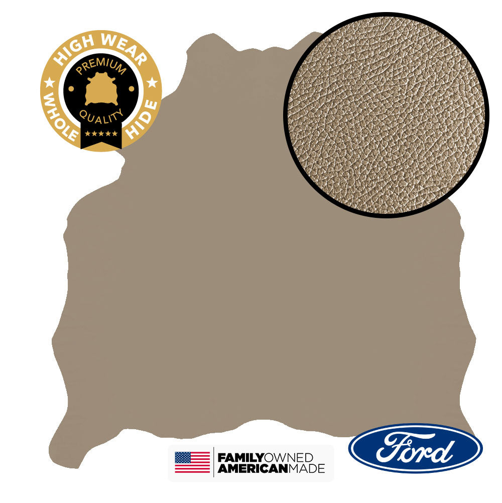 1 Hide of Camel (Beige) Verona Original Factory Leather 2015-2020 Ford F-150 XLT($6.99/Sqft)