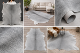 Salt & Pepper Black Cow Hair Rug