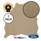 7 Hide Pack of Medium Parchment Nudo OEM Leather Ford 1999-2006 Ford F-250, F-350 Super Duty XL Work Truck ($3.99/sqft)