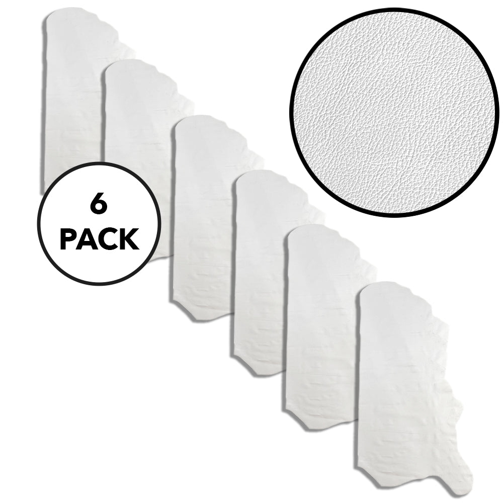 White Soft & Slick Side Leather Pack of 125sqft ($5/Sqft x 6 sides x 20sqft each side)