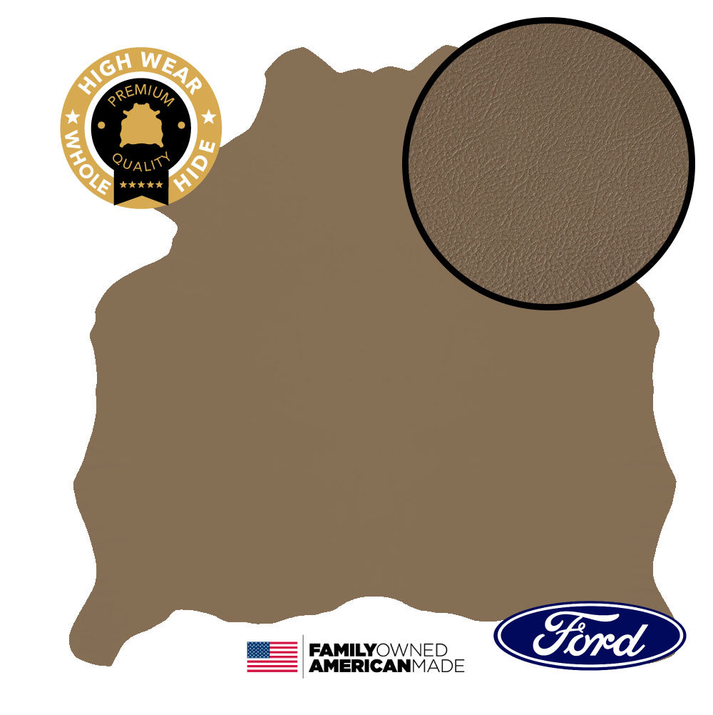 1 Hide of Medium Parchment - Milled Pebble - Ford - Original Factory Leather 2006 ($6.99/Sqft)