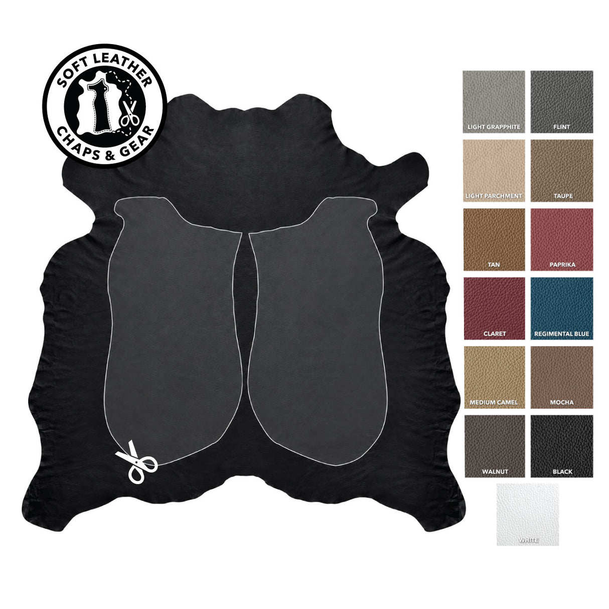 Premium Soft Durable Leather Hides – 40 Sq Ft Full Hide (100% Usable) – Ideal for Chaps, Chinks, Biker Gear & Western Leatherwork | Wholesale Available