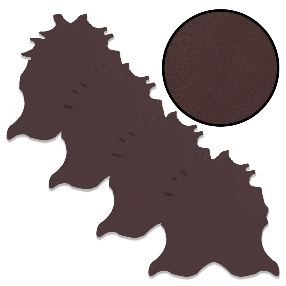 Cafe Natural Pebble – American Breed Skin Leather Pack of 225sqft ($8/sqft x 4 Wholehides x 56sqft each)