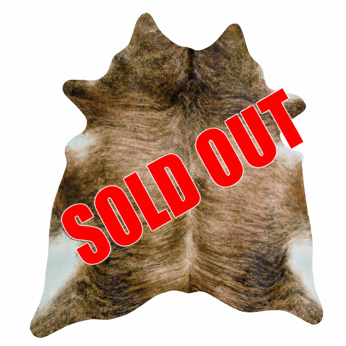 Exotic Brown Cow Hair Rug