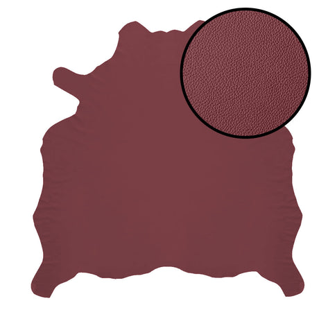 Grade One - Soft Leather Whole Hide - Claret ($3.50/Sqft)
