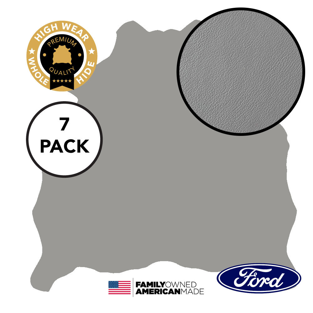 7 Hide Pack of Medium Graphite G-Grain Leather Ford 2001