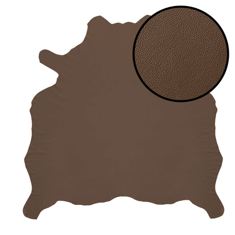 Grade One - Soft Leather Whole Hide - Mocha ($3.50/Sqft)