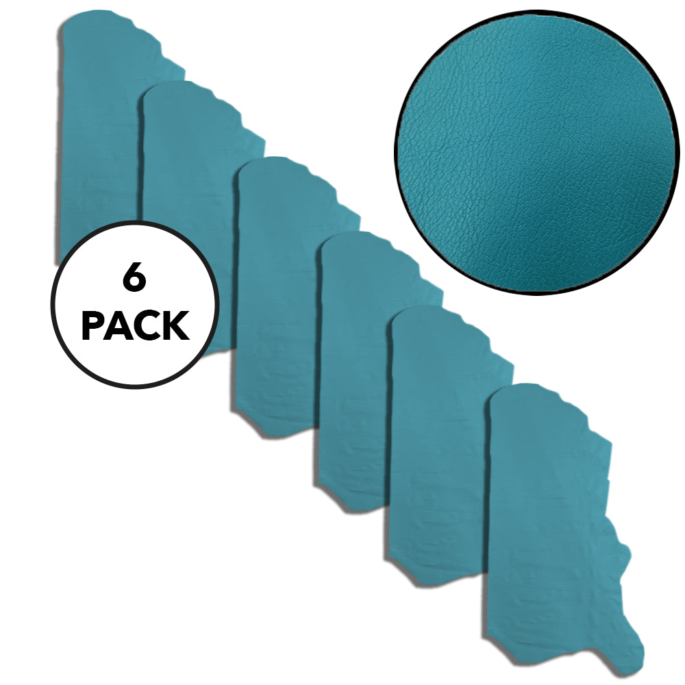 Turquoise Soft & Slick Side Leather Pack of 125sqft ($5/Sqft x 6 sides x 20sqft each side)