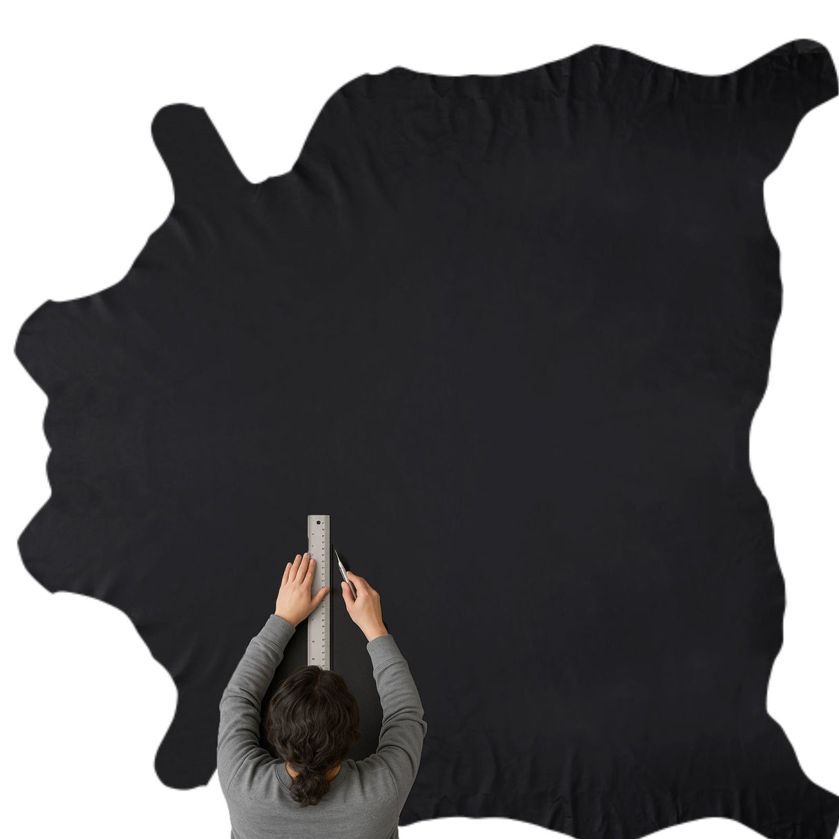 Whole Hide Black Leather - MB (Mercedes Benz) Automotive Upholstery