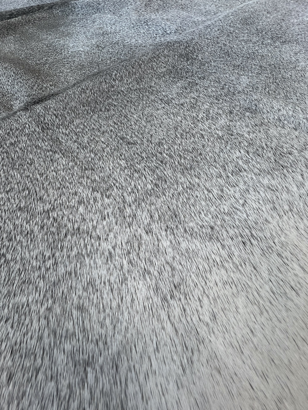 Salt & Pepper Black Cow Hair Rug
