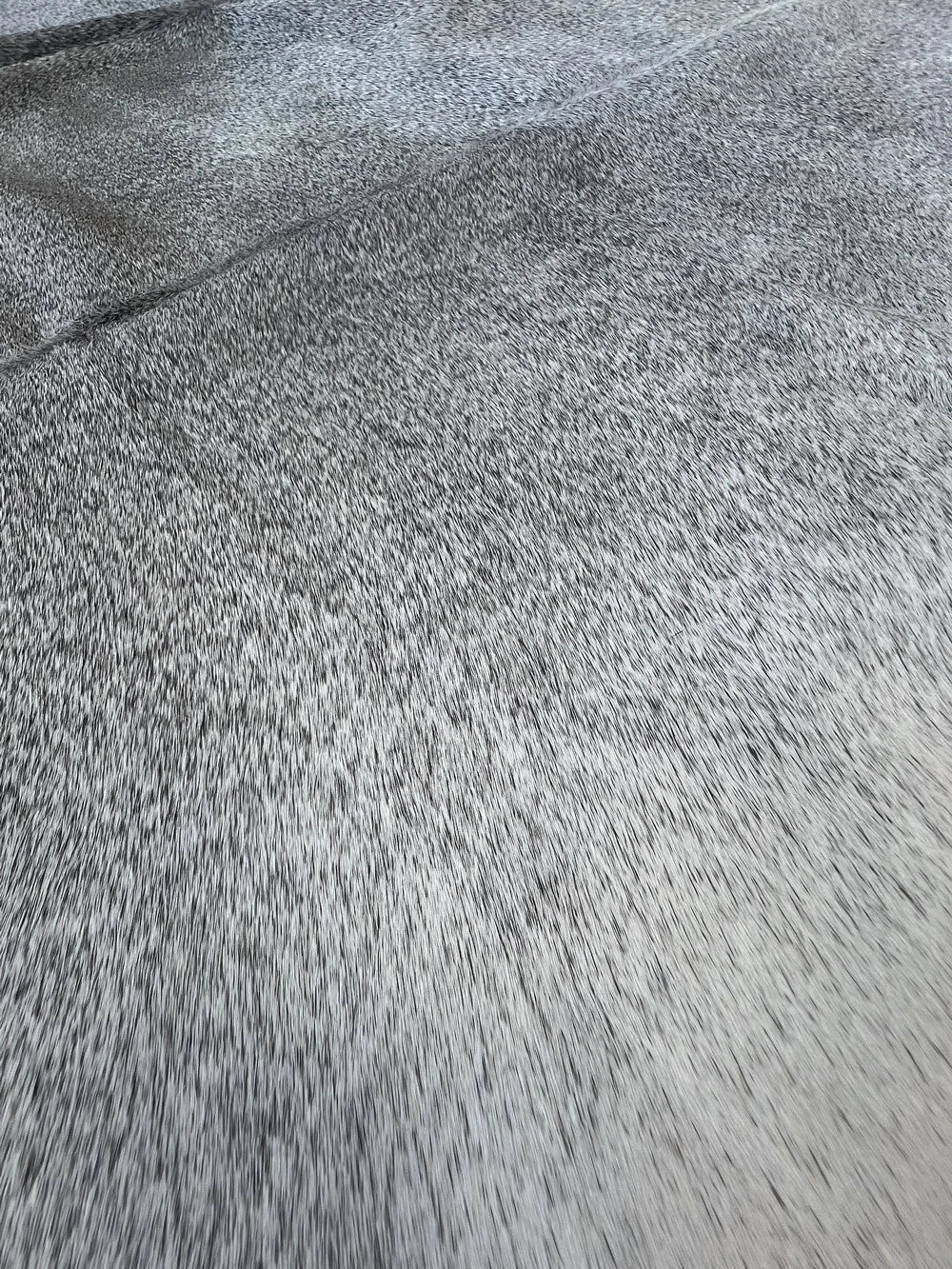 Salt & Pepper Black Cow Hair Rug