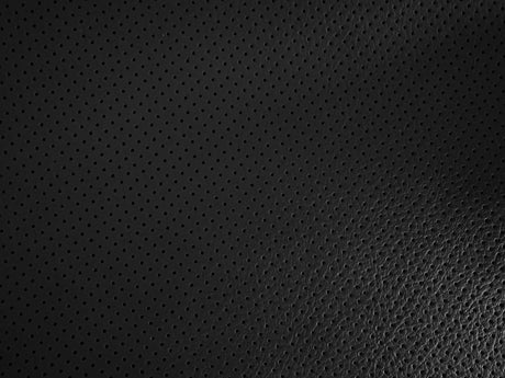 Black Perforated Full Side Black Leather - Automotive - Meridian Furniture Upholstery