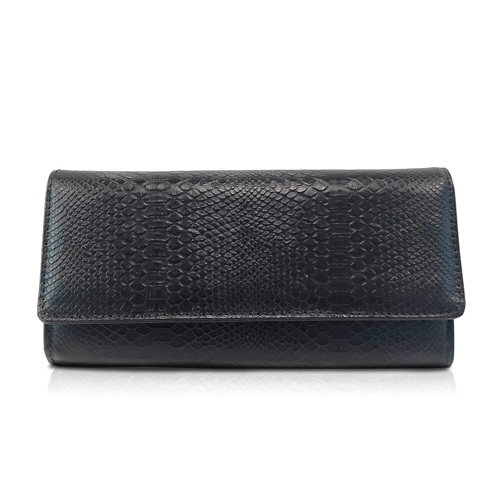 Premium Leather Clutch bag in Black