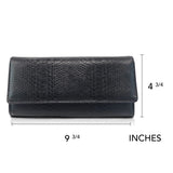 Premium Leather Clutch bag in Black