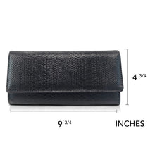 Cargar imagen en el visor de la galería, Premium Leather Clutch bag in Black
