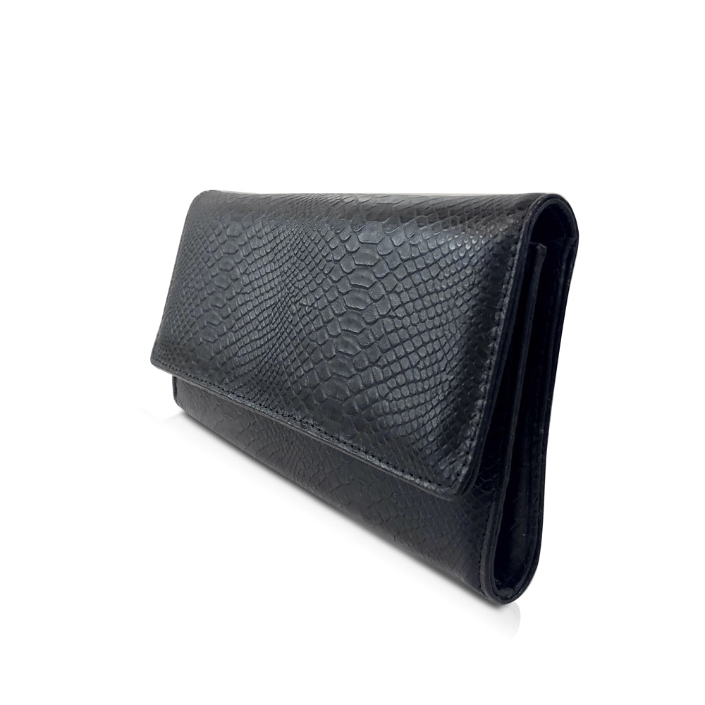 Premium Leather Clutch bag in Black