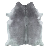 Grey White Cow Hair Rug