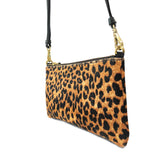 Fancy Ranch Crossbody Bag in Leopard Cow Hairon