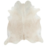 Ivory Off White Beige Cow Hair Rug