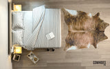 Exotic Brown Cow Hair Rug