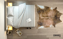 Load image into Gallery viewer, Exotic Brown Cow Hair Rug
