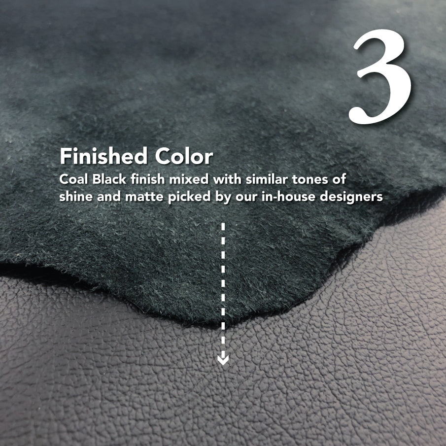 Whole Hide Black Leather - MB (Mercedes Benz) Automotive Upholstery