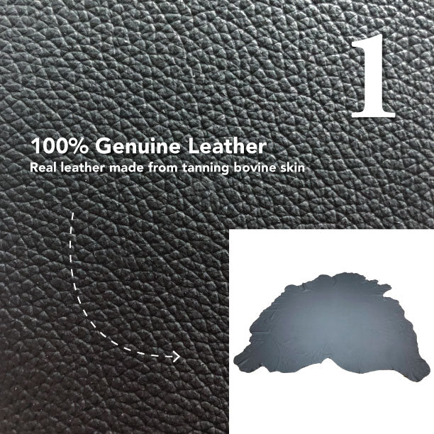 Black Leather - Whole Hide for Automotive Furniture Upholstery (GM